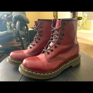 Burgundy Matte Doc Martens